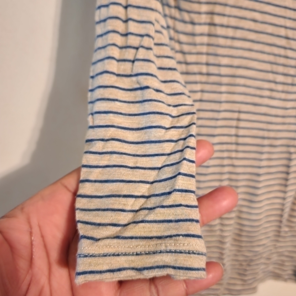 Dolan Gray Blue Pinstripe Long Sleeve Shirt Size XXS Petite